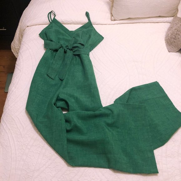 flying tomato green jumpsuit